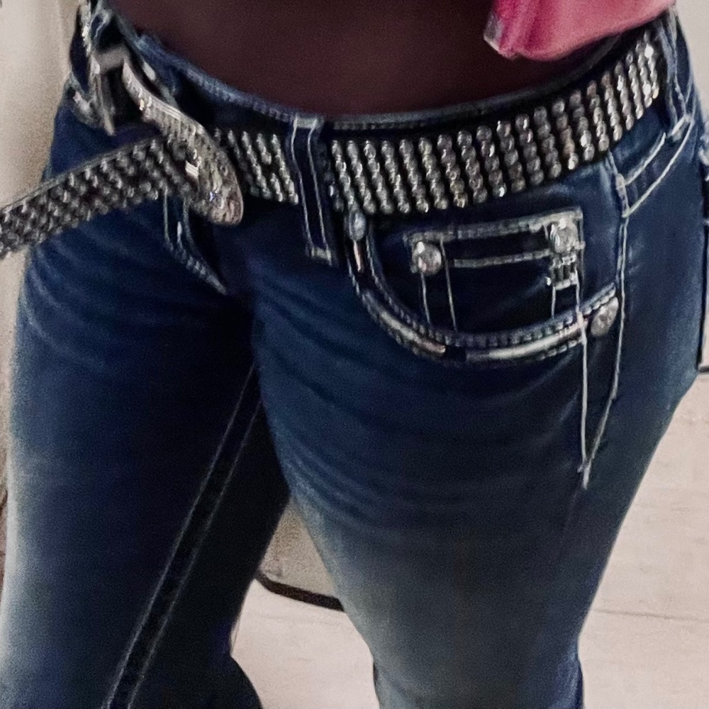 Guess rhinestone belt